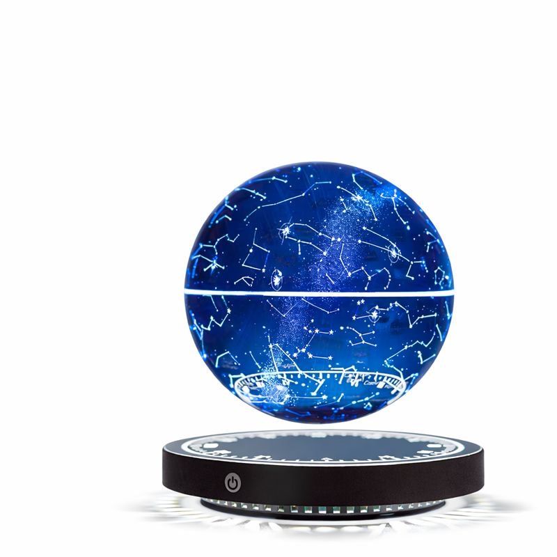 Globe terrestre interactif lumineux en lévitation magnétique avec éclairage LED design